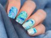 water marble  nail art 