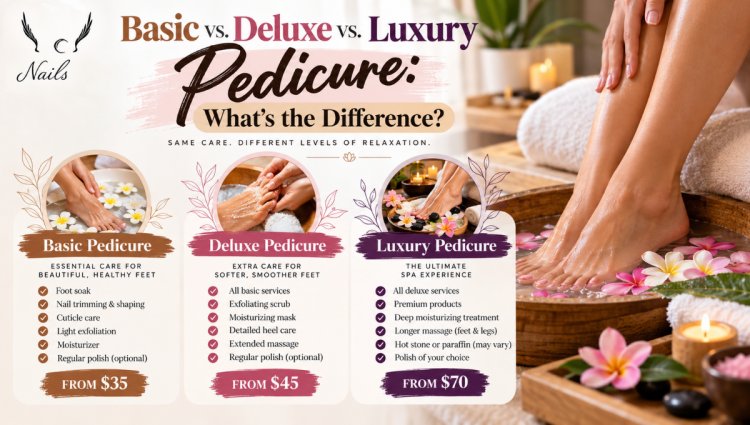 Basic vs. Deluxe vs. Luxury Pedicure: What's the Difference?